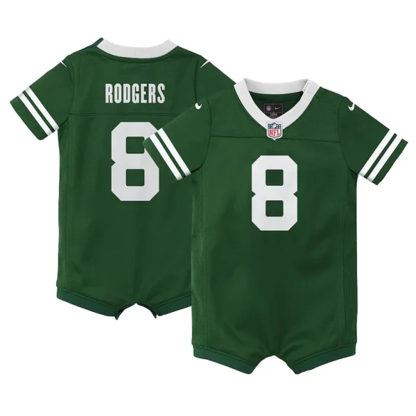 Aaron rodgers new york jets nike newborn infant game romper jersey Legacy green