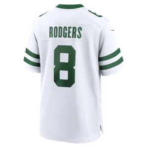 Aaron rodgers new york jets nike player game jersey Legacy white L