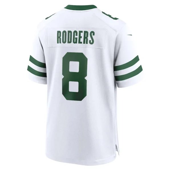Aaron rodgers new york jets nike player game jersey Legacy white L