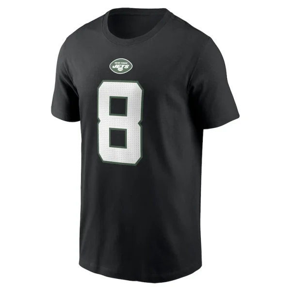 Aaron rodgers new york jets nike player name number t shirt Black M