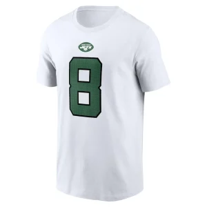 Aaron rodgers new york jets nike player name number t shirt White M