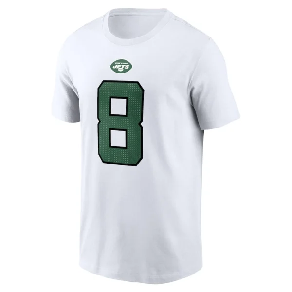 Aaron rodgers new york jets nike player name number t shirt White M