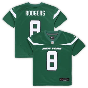 Aaron rodgers new york jets nike preschool game jersey Gotham green