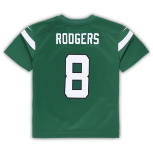 Aaron rodgers new york jets nike preschool game jersey Gotham green 7