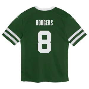 Aaron rodgers new york jets nike preschool game jersey Legacy green 7