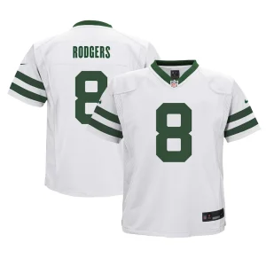 Aaron rodgers new york jets nike preschool game jersey Legacy white