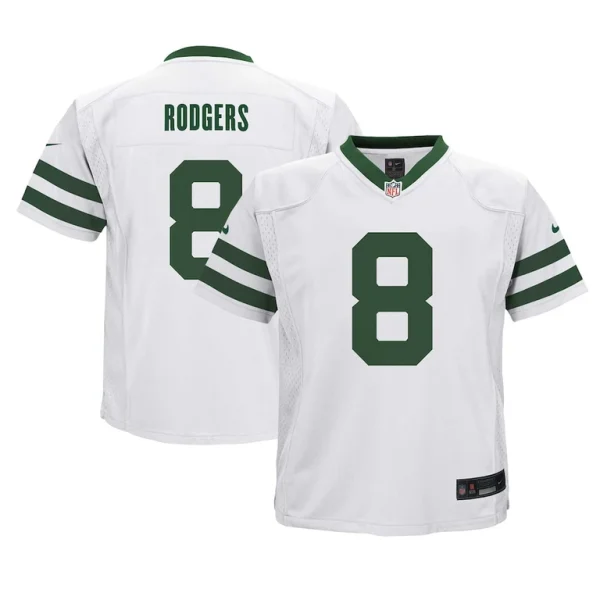 Aaron rodgers new york jets nike preschool game jersey Legacy white