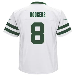 Aaron rodgers new york jets nike preschool game jersey Legacy white 7