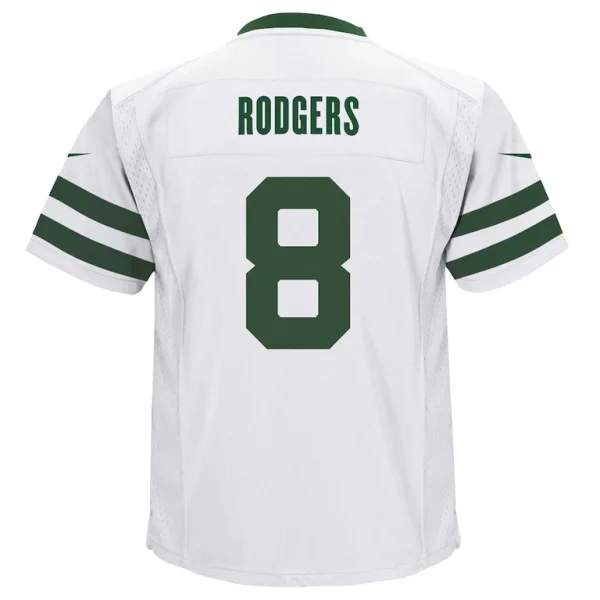 Aaron rodgers new york jets nike preschool game jersey Legacy white 7