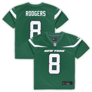 Aaron rodgers new york jets nike toddler game jersey Gotham green