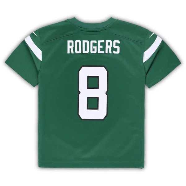 Aaron rodgers new york jets nike toddler game jersey Gotham green 4T