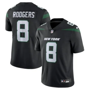 Aaron rodgers new york jets nike vapor untouchable limited jersey Black