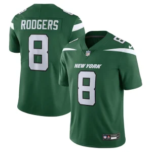 Aaron rodgers new york jets nike vapor untouchable limited jersey Gotham green