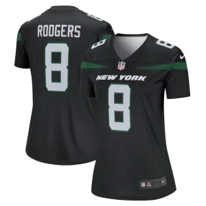 Aaron rodgers new york jets nike womens alternate legend player performance top Stealth black