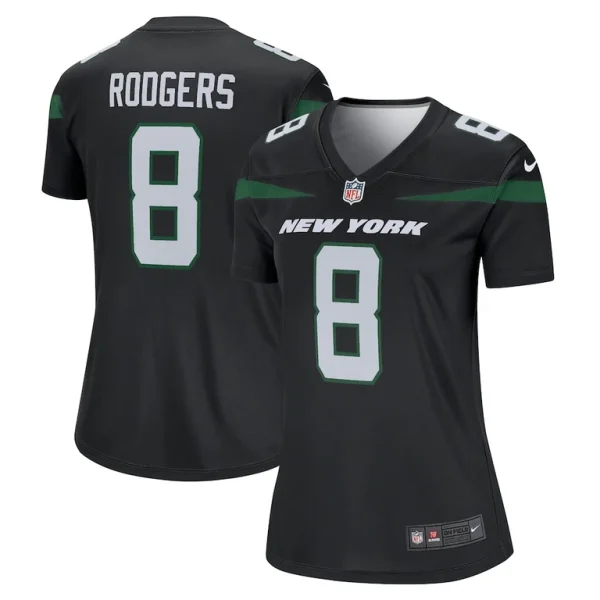 Aaron rodgers new york jets nike womens alternate legend player performance top Stealth black