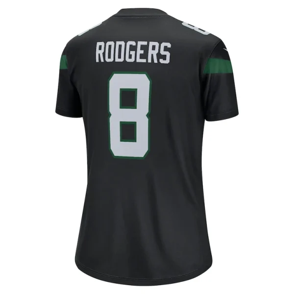 Aaron rodgers new york jets nike womens alternate legend player performance top Stealth black L