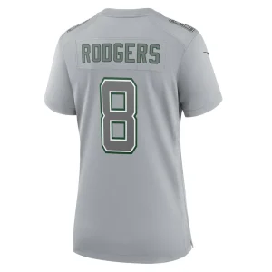 Aaron rodgers new york jets nike womens atmosphere fashion game jersey Heather gray L