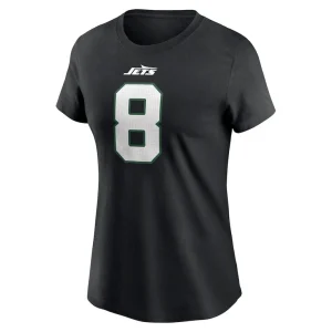 Aaron rodgers new york jets nike womens name number t shirt Black M