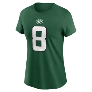 Aaron rodgers new york jets nike womens player name number t shirt Green M