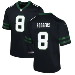 Aaron rodgers new york jets nike youth alternate game jersey Legacy black