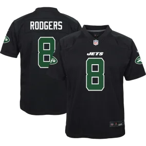 Aaron rodgers new york jets nike youth game fashion jersey Black