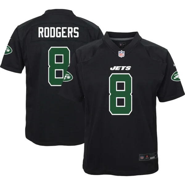 Aaron rodgers new york jets nike youth game fashion jersey Black