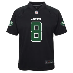 Aaron rodgers new york jets nike youth game fashion jersey Black Yth M
