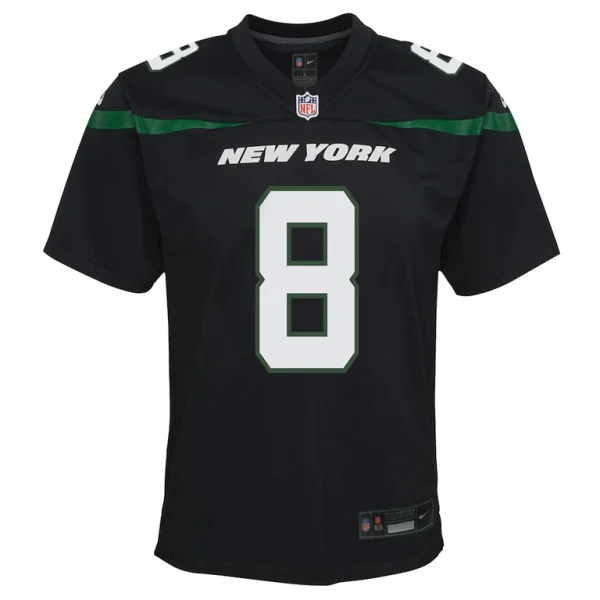 Aaron rodgers new york jets nike youth game jersey Black Yth L