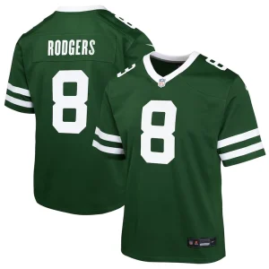 Aaron rodgers new york jets nike youth game jersey Gotham green