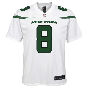 Aaron rodgers new york jets nike youth game jersey White Yth M