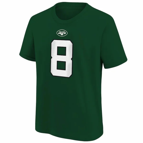 Aaron rodgers new york jets nike youth player name number t shirt Green Yth M