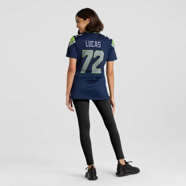 Abraham lucas seattle seahawks nike womens team game jersey College navy 2XL