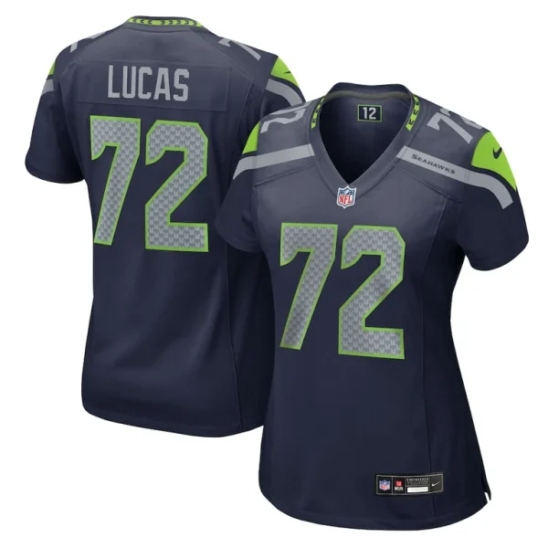 Abraham lucas seattle seahawks nike womens team game jersey College navy