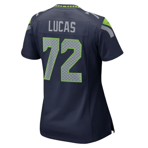 Abraham lucas seattle seahawks nike womens team game jersey College navy L