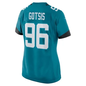 Adam gotsis jacksonville jaguars nike womens game jersey Teal L