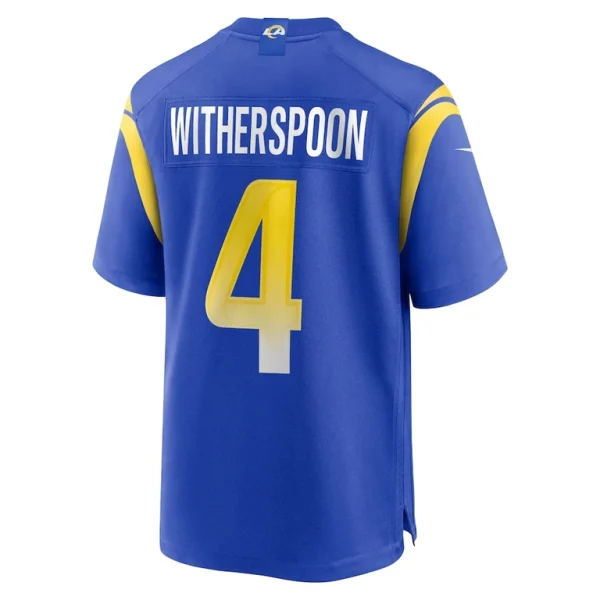 Ahkello witherspoon los angeles rams nike team game jersey Royal L