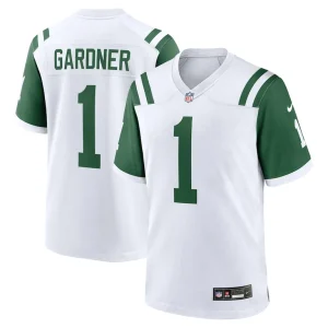 Ahmad sauce gardner new york jets nike classic alternate game jersey White