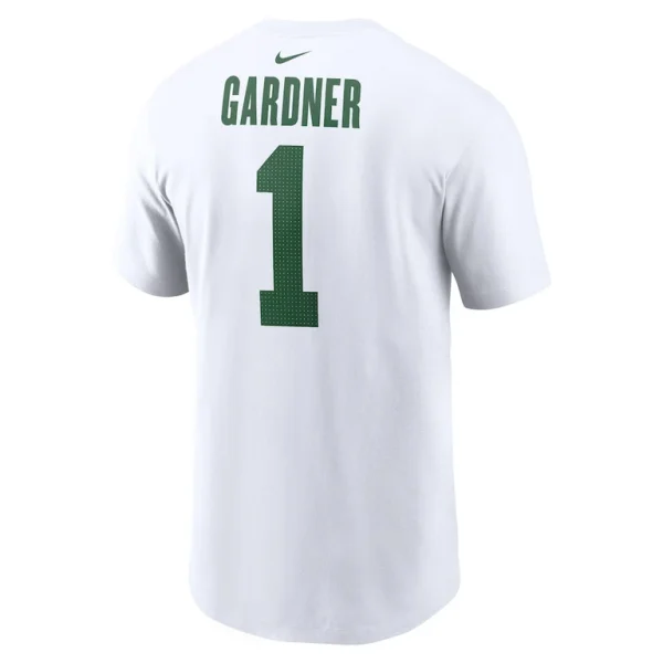 Ahmad sauce gardner new york jets nike legacy player name number t shirt White L