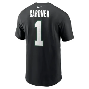 Ahmad sauce gardner new york jets nike name number t shirt Black L