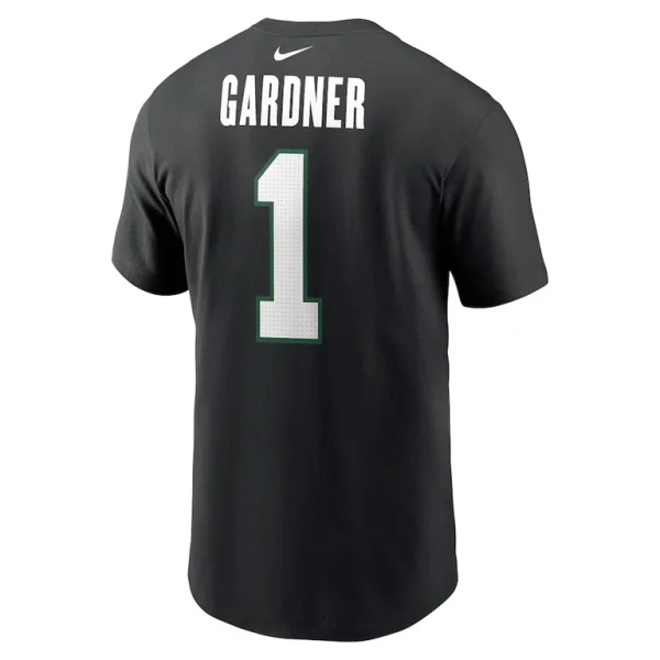 Ahmad sauce gardner new york jets nike name number t shirt Black L
