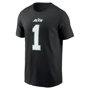 Ahmad sauce gardner new york jets nike name number t shirt Black M