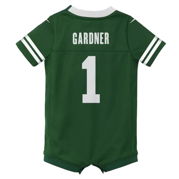 Ahmad sauce gardner new york jets nike newborn infant game romper jersey Legacy green 6 9 MO