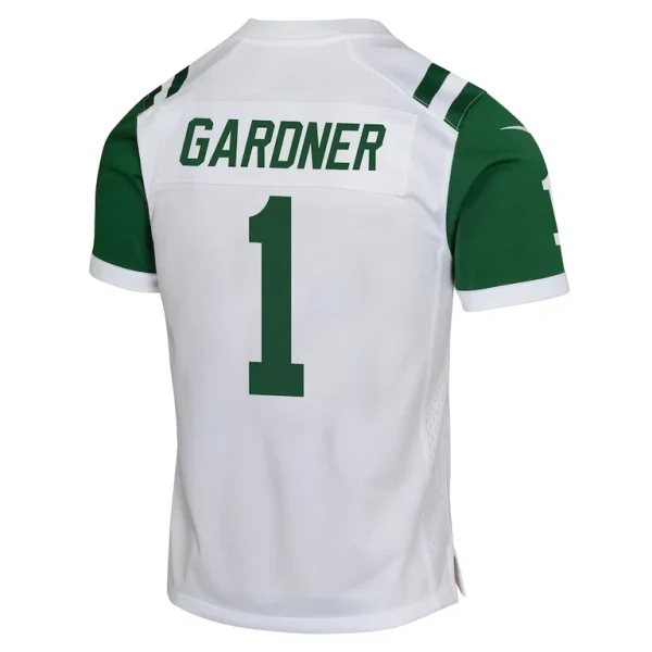 Ahmad sauce gardner new york jets nike youth classic alternate game jersey White Yth L