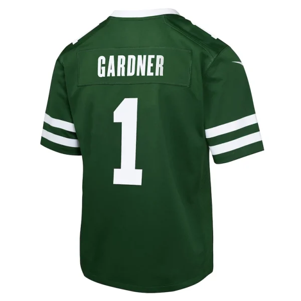Ahmad sauce gardner new york jets nike youth game jersey Legacy green Yth L