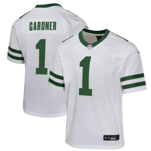 Ahmad sauce gardner new york jets nike youth game jersey Legacy white
