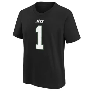Ahmad sauce gardner new york jets nike youth player name number t shirt Black Yth M