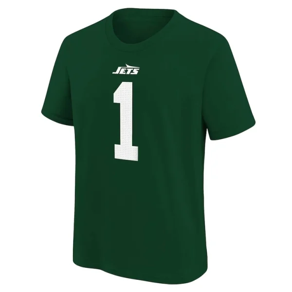 Ahmad sauce gardner new york jets nike youth player name number t shirt Green Yth M