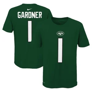 Ahmad sauce gardner new york jets nike youth team pride player name number t shirt Green