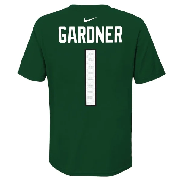 Ahmad sauce gardner new york jets nike youth team pride player name number t shirt Green Yth L