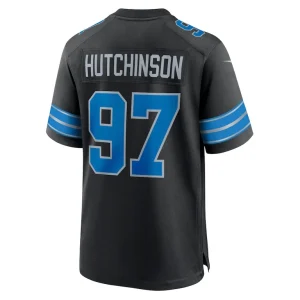 Aidan hutchinson detroit lions nike 2nd alternate game jersey Black L